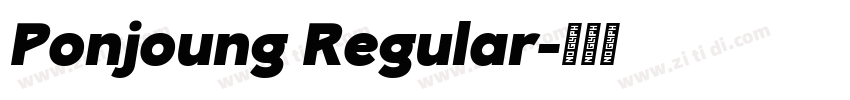 Ponjoung Regular字体转换